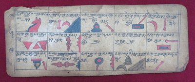 Ersu Astrological Almanac for Half of a Month, with Ersu Shaba Pictographs and Explanations in Tibetan by Unbekannt Unbekannt